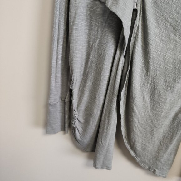 Anthropologie Ric Rac Green Long Sleeve Faux Wrap Top Size Medium - Picture 5 of 11